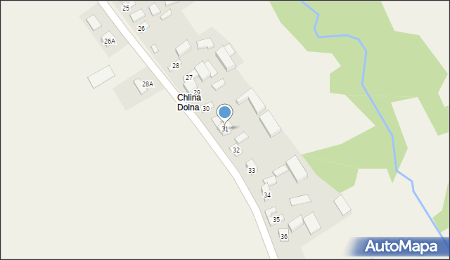 Chlina, Chlina, 31, mapa Chlina