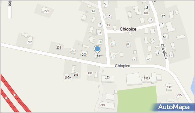 Chłopice, Chłopice, 199, mapa Chłopice