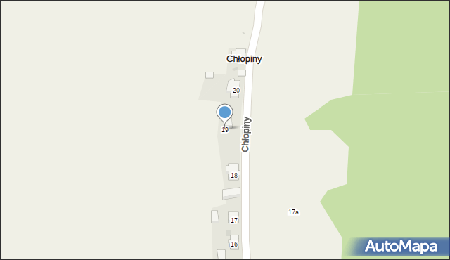 Chłopiny, Chłopiny, 19, mapa Chłopiny