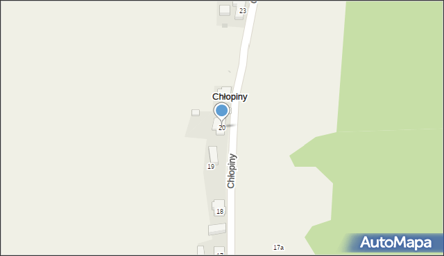 Chłopiny, Chłopiny, 20, mapa Chłopiny