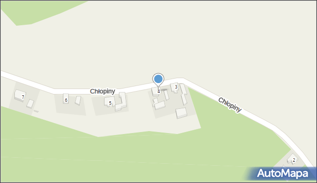 Chłopiny, Chłopiny, 4, mapa Chłopiny