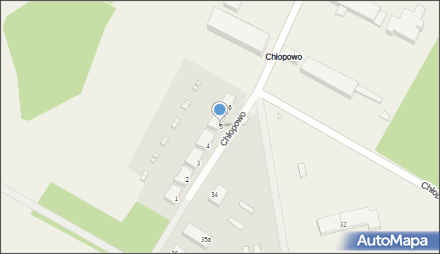 Chłopowo, Chłopowo, 5, mapa Chłopowo