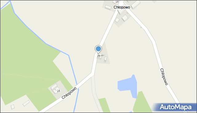 Chłopowo, Chłopowo, 15, mapa Chłopowo