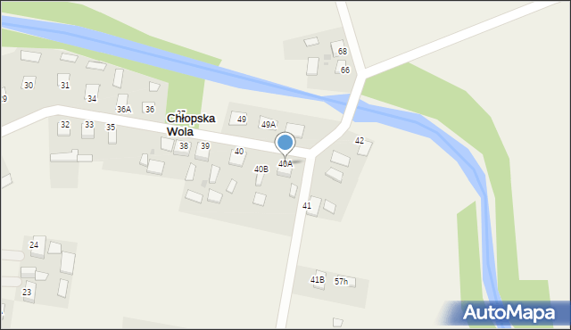 Chłopska Wola, Chłopska Wola, 40A, mapa Chłopska Wola