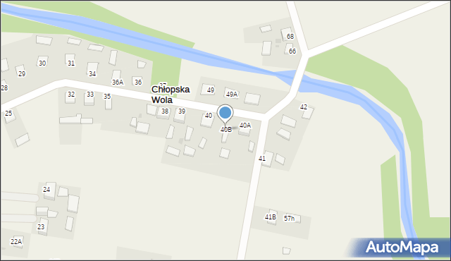 Chłopska Wola, Chłopska Wola, 40B, mapa Chłopska Wola