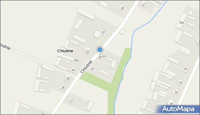 Chludnie, Chludnie, 21, mapa Chludnie