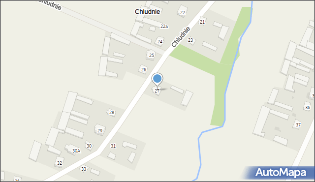 Chludnie, Chludnie, 27, mapa Chludnie