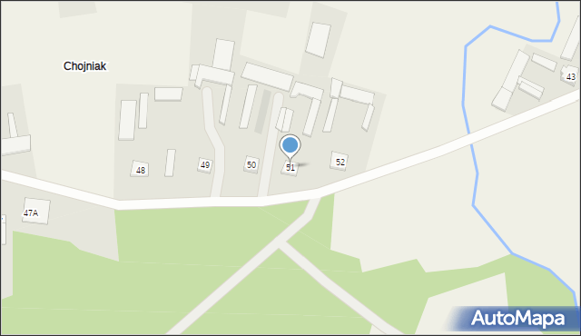 Chludnie, Chludnie, 51, mapa Chludnie