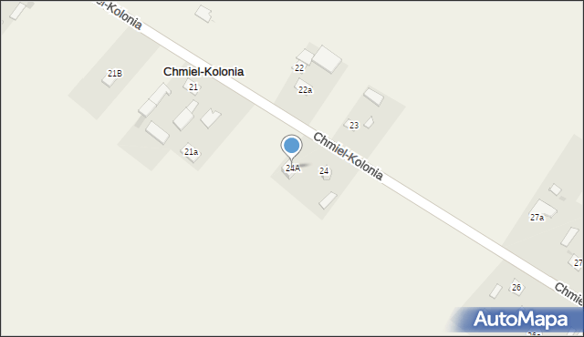 Chmiel-Kolonia, Chmiel-Kolonia, 24A, mapa Chmiel-Kolonia