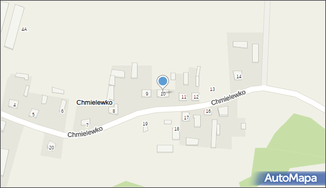 Chmielewko, Chmielewko, 10, mapa Chmielewko