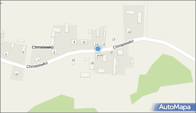 Chmielewko, Chmielewko, 17, mapa Chmielewko
