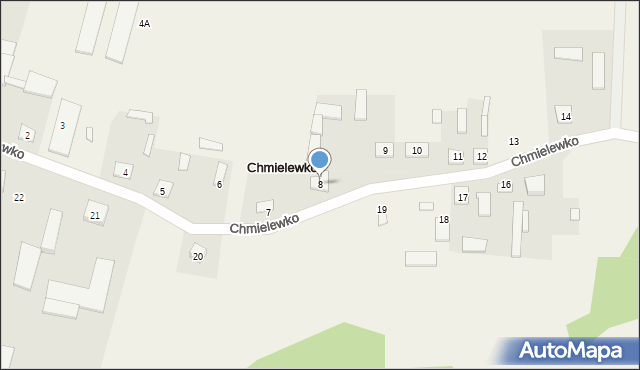Chmielewko, Chmielewko, 8, mapa Chmielewko
