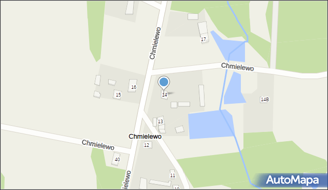 Chmielewo, Chmielewo, 14, mapa Chmielewo