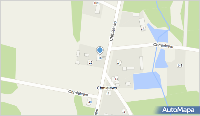 Chmielewo, Chmielewo, 16, mapa Chmielewo