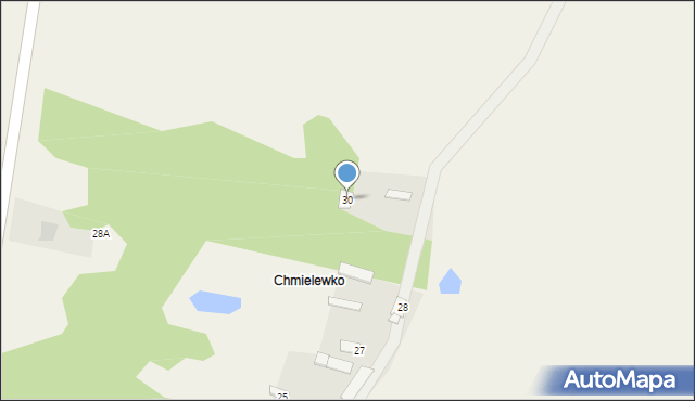 Chmielewo, Chmielewo, 30, mapa Chmielewo