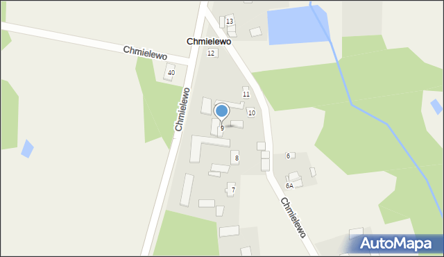 Chmielewo, Chmielewo, 9, mapa Chmielewo