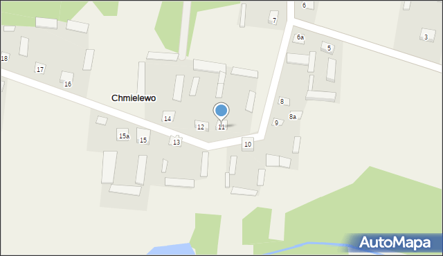 Chmielewo, Chmielewo, 11, mapa Chmielewo