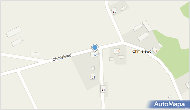 Chmielewo, Chmielewo, 12, mapa Chmielewo