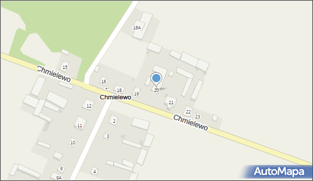 Chmielewo, Chmielewo, 20, mapa Chmielewo