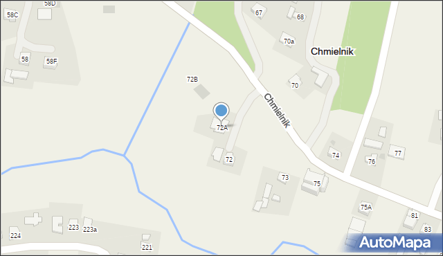 Chmielnik, Chmielnik, 72A, mapa Chmielnik