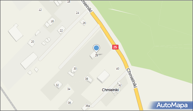 Chmielniki, Chmielniki, 28, mapa Chmielniki