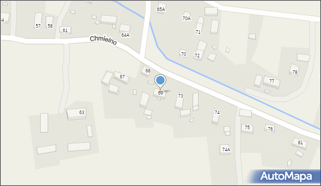 Chmielno, Chmielno, 69, mapa Chmielno
