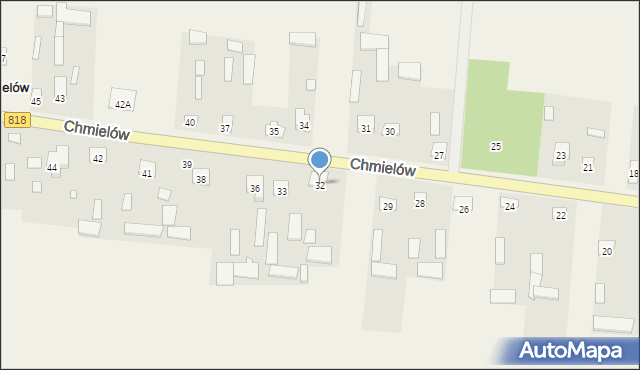 Chmielów, Chmielów, 32, mapa Chmielów