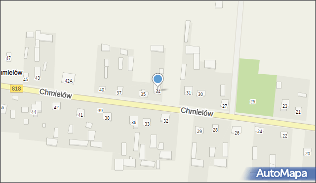 Chmielów, Chmielów, 34, mapa Chmielów