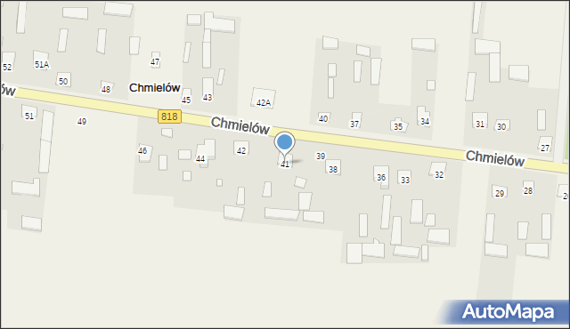 Chmielów, Chmielów, 41, mapa Chmielów