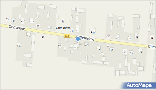Chmielów, Chmielów, 44A, mapa Chmielów