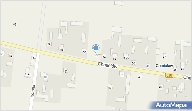 Chmielów, Chmielów, 55, mapa Chmielów