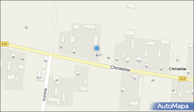 Chmielów, Chmielów, 56, mapa Chmielów