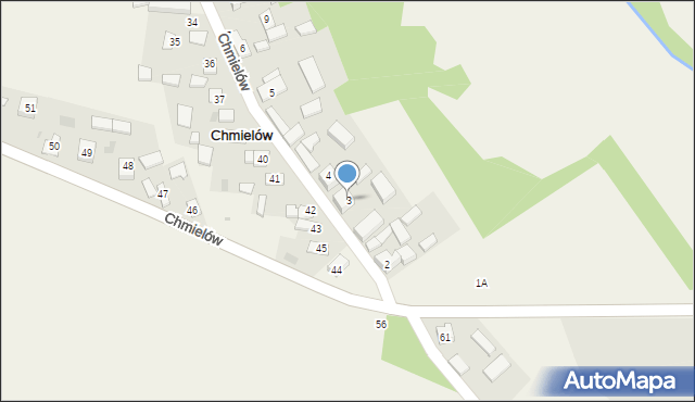 Chmielów, Chmielów, 3, mapa Chmielów