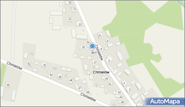 Chmielów, Chmielów, 36, mapa Chmielów