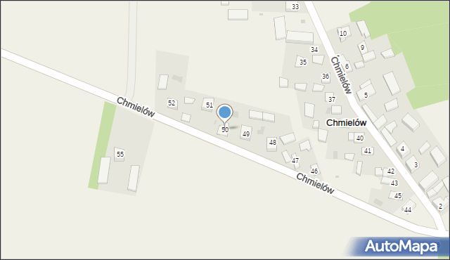 Chmielów, Chmielów, 50, mapa Chmielów