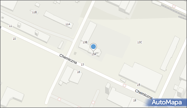 Chmielów, Chemiczna, 13A, mapa Chmielów