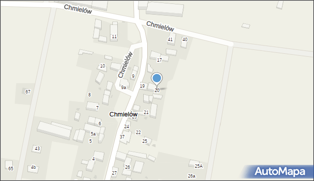 Chmielów, Chmielów, 20, mapa Chmielów