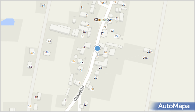 Chmielów, Chmielów, 27, mapa Chmielów