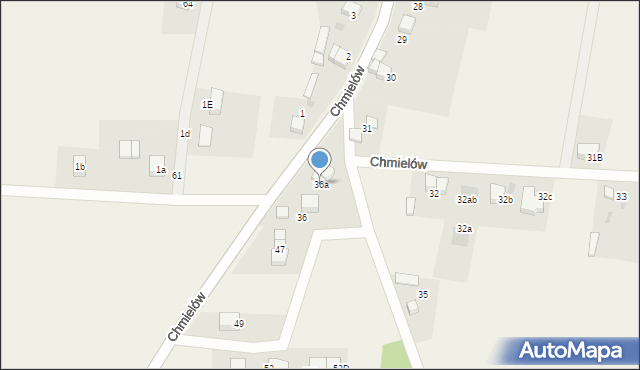 Chmielów, Chmielów, 36a, mapa Chmielów