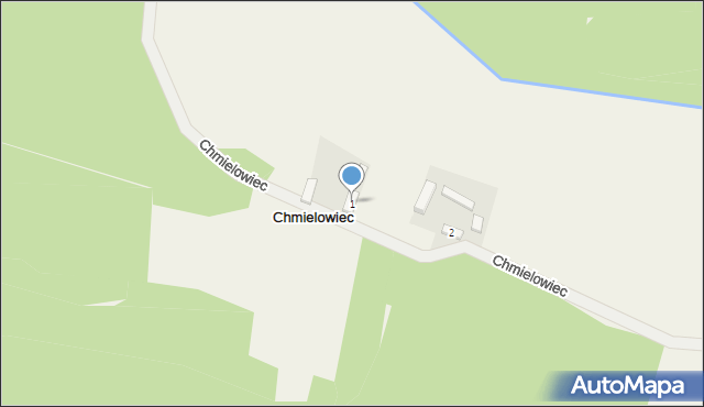 Chmielowiec, Chmielowiec, 1, mapa Chmielowiec