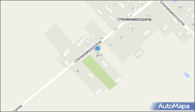 Chmielowszczyzna, Chmielowszczyzna, 16, mapa Chmielowszczyzna