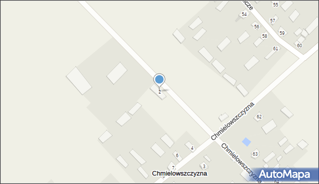 Chmielowszczyzna, Chmielowszczyzna, 2, mapa Chmielowszczyzna