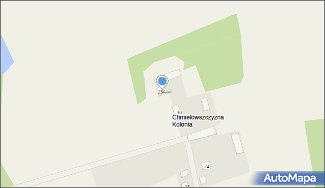 Chmielowszczyzna, Chmielowszczyzna, 28, mapa Chmielowszczyzna