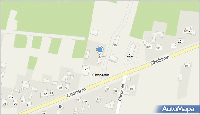 Chobanin, Chobanin, 94, mapa Chobanin