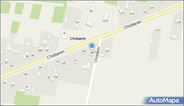 Chobanin, Chobanin, 99, mapa Chobanin