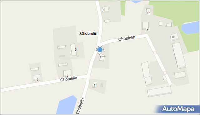 Chobielin, Chobielin, 4, mapa Chobielin