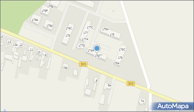 Chobienice, Chobienice, 174, mapa Chobienice