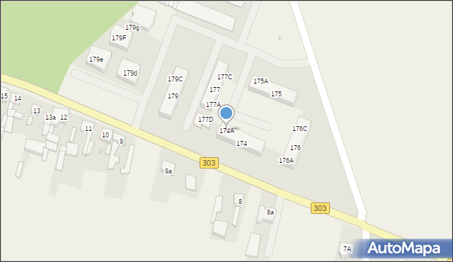 Chobienice, Chobienice, 174A, mapa Chobienice