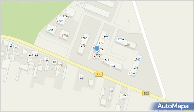 Chobienice, Chobienice, 177D, mapa Chobienice