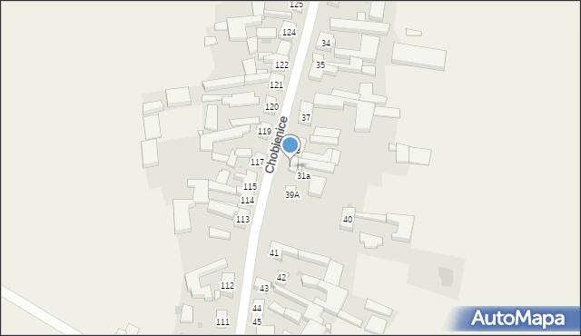 Chobienice, Chobienice, 39, mapa Chobienice